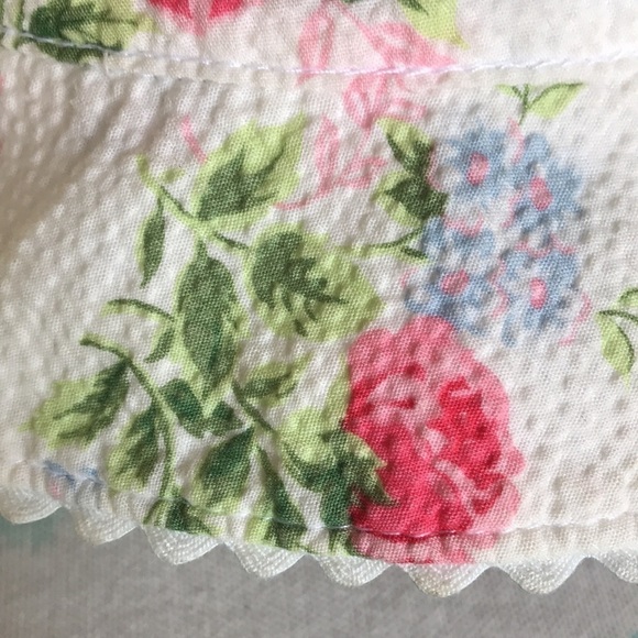 Baby Gap‎ Floral Print Scalloped Hem Bucket Hat Sz 12-24 Months - Picture 2 of 7